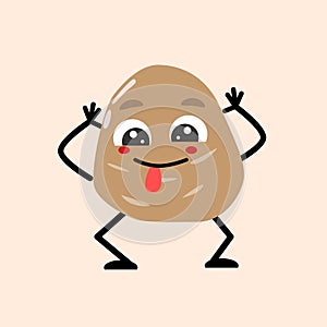 cute potato - vegetable cartoon funny character