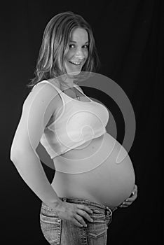 Cute pregnant woman