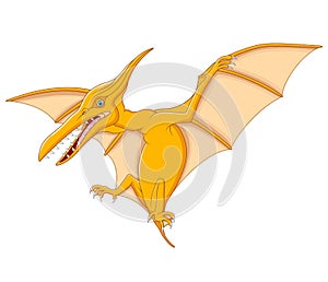 Cute pterodactyl cartoon photo