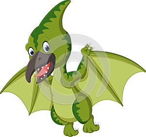 Cute pterodactyl cartoon