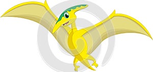 Cute pterodactyl cartoon