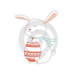 Cute rabbit for card design