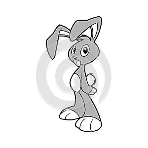 Cute Rabbit cartoon character.