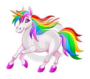 Cute rainbow unicorn