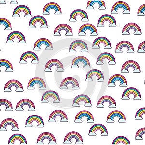Cute rainbown fantasy pattern