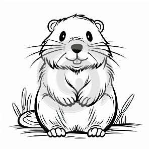 Cute Rat Coloring Pages: Realistic Animal Portraits With Bold Black Outlines