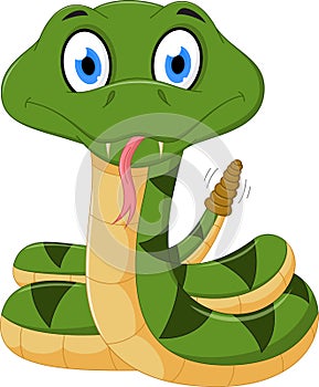 Cute Rattlesnake cartoon