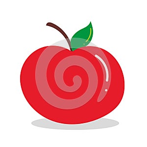 Cute red apple