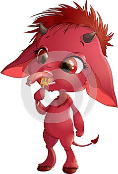 Cute red devil