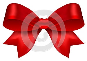 Cute red velvet bow