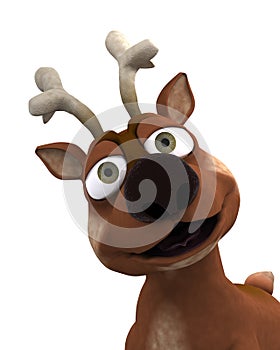 Cute reindeer charicature