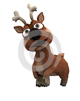 Cute reindeer charicature