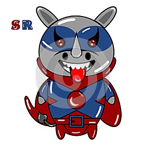 cute rhino super powers