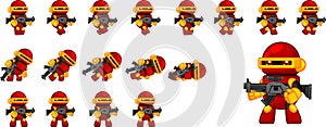 Cute Robot Character Sprites photo