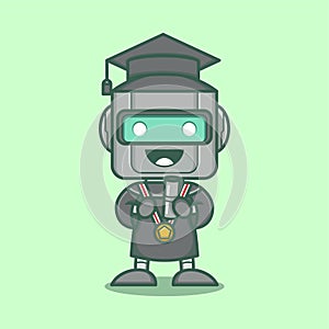 cute robot graduated