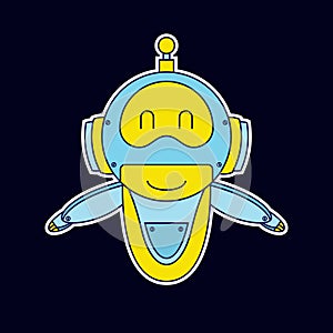 Cute robot mascot photo
