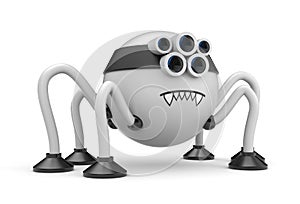 Cute robot spider