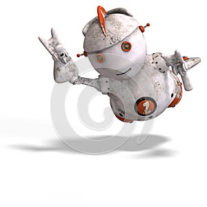 Cute roboter with lot of emotion