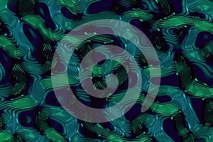 cute round shining raw metal waves computer graphic texture background illustration