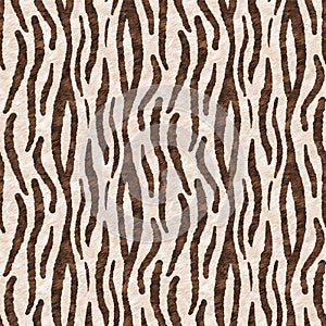 Cute safari tiger print fur wild animal pattern for babies room decor. Seamless furry green textured gender neutral