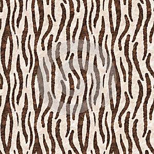 Cute safari tiger print fur wild animal pattern for babies room decor. Seamless furry green textured gender neutral