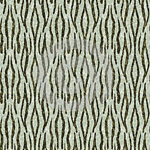 Cute safari tiger print fur wild animal pattern for babies room decor. Seamless furry green textured gender neutral