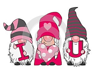 Cute Sant Valentine gnomes.