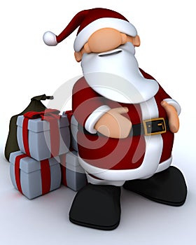 Cute Santa Claus Charicature