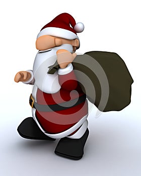 Cute Santa Claus Charicature