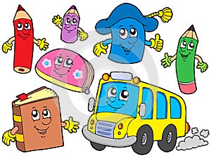 Cute school illustrations collection -