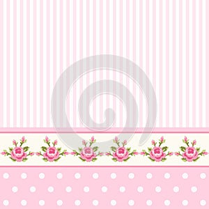 Cute shabby chic floral background for your decoration