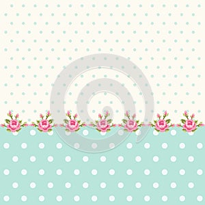 Cute shabby chic floral background for your decoration