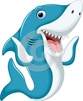 Cute shark cartoon