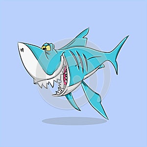 Cute shark illustration