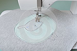 Cute sheep applique working process