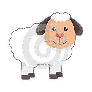 Cute sheep manger character