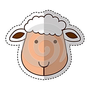 Cute sheep manger character