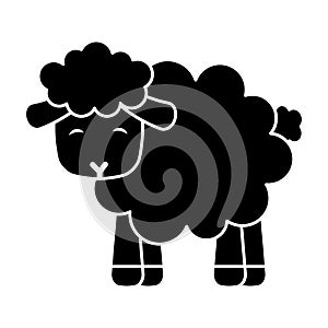 Cute sheep manger character