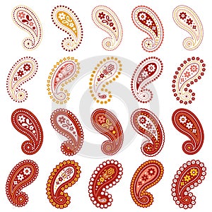 Cute and simple paisley material collection,