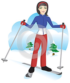 Cute Ski Girl