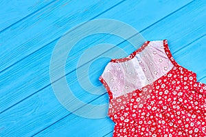 Cute sleeveless baby dress.