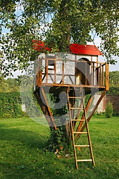 Cute small tree house for kids