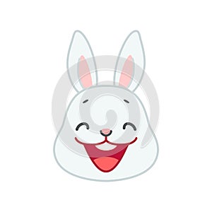 Cute smiling bunny face