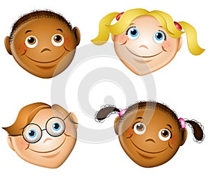 Cute Smiling Kids Faces