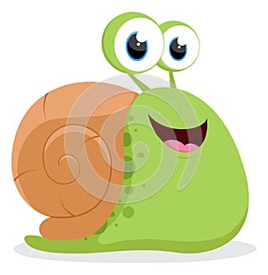 Cute snail cartoon