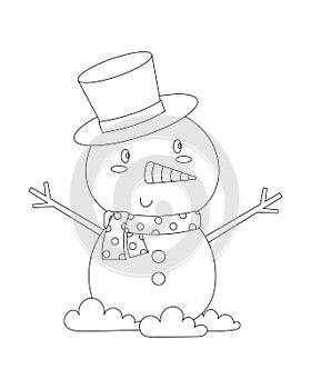 Cute Snowman Colorless