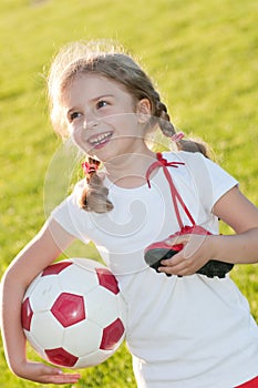 Cute soccer player