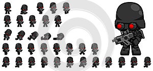 Cute Soldier Character Sprites