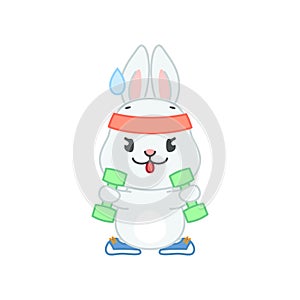 Cute sport bunny