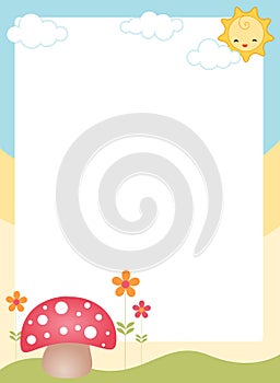 Cute spring border / frame